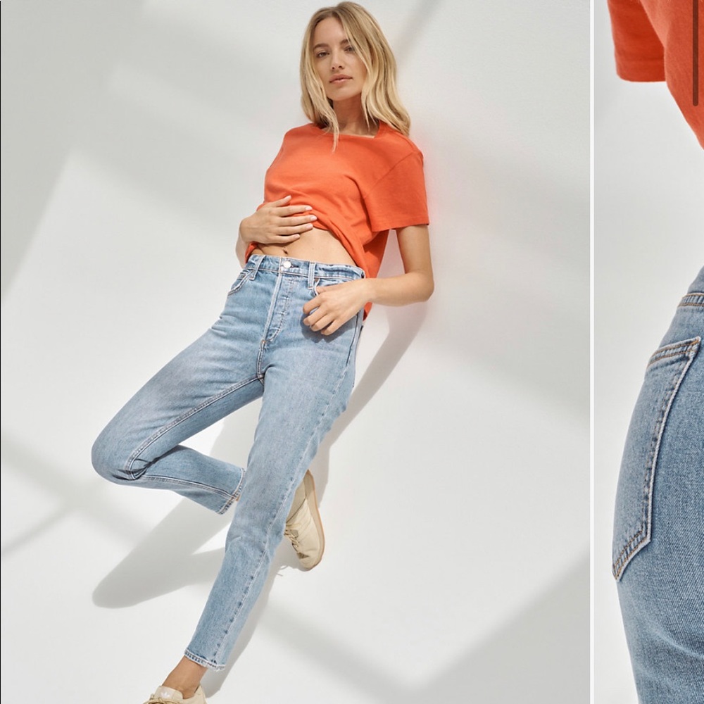 Aritzia Denim Forum - The Yoko High Rise. Size 26